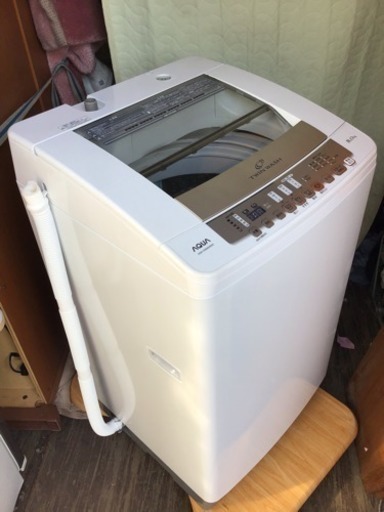 中古  洗濯機 AQUA AQW-VW800D 2015