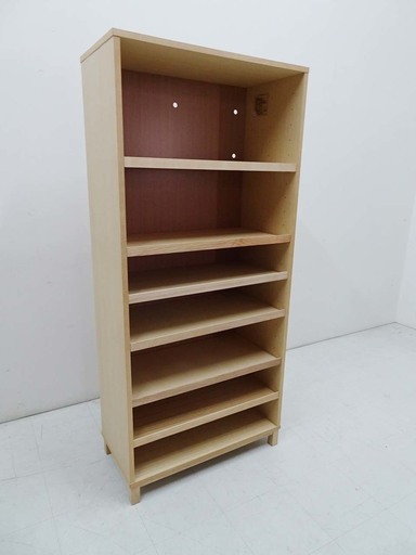 無印良品 MUJI 組み合わせて使える木製収納  本棚 キャビネット ブックシェルフ-1