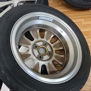 ガリ無し ワゴンR スティングレー純正アルミ付き 夏タイヤ165/55R14 流用にも ガリ無し ワゴンR スティングレー純正アルミ付き 夏タイヤ165/55R14