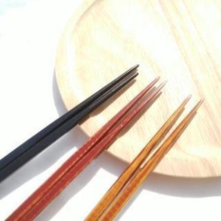 新生活の準備に 竹の箸 漆仕上げ