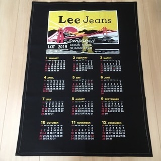 レア！非売品Lee Jeans 布製カレンダー2019