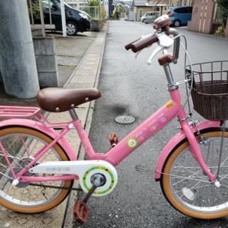 女の子用自転車(18インチ)