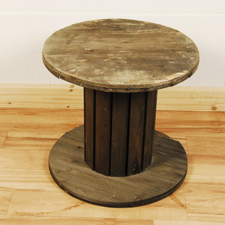 8565 木製 コイル巻テーブル 電線用木製ボビン 電線リール ...