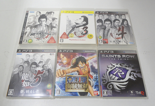 Ps3ソフト 6本セット 龍が如く 見参 3 4 5 ワンピース海賊無双 Saints Row プレステ3 札幌市 白石区 東札幌 モノハウス 白石 白石のテレビゲーム Ps3 の中古あげます 譲ります ジモティーで不用品の処分