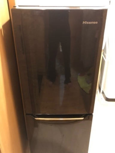 ２ドア冷蔵庫 150L Hisense 2017年1月購入