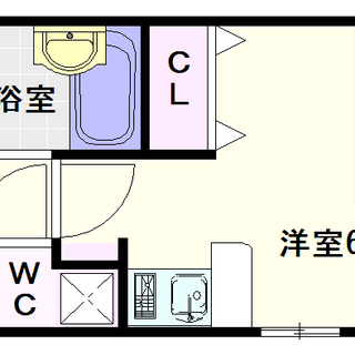 【エルミタージュ難波南Ⅵ】1号タイプ！1Kタイプ！綺麗なところが女性に人気☆の画像