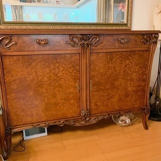 値下げ⭐️定価50万⭐️キャビネット木イタリアン調
