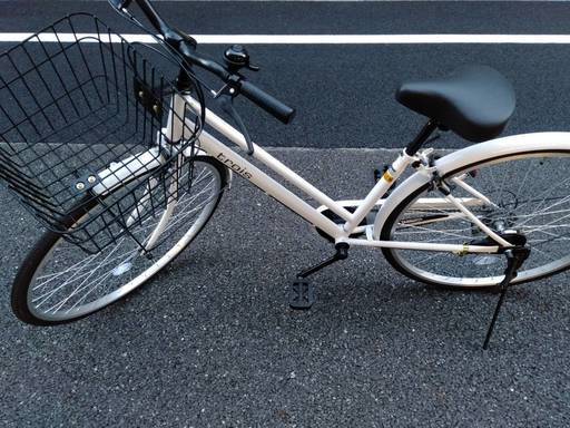 【終了】【ほぼ新品】27インチ 自転車 シティバイク 6段変速