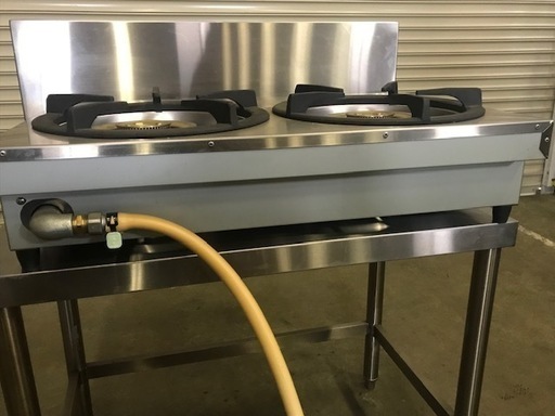 未使用 厨房器具 マルゼン M-222C 都市ガス ガステーブル コンロ W