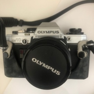 OLYMPUSフィルムカメラ、フラッシュ、三脚