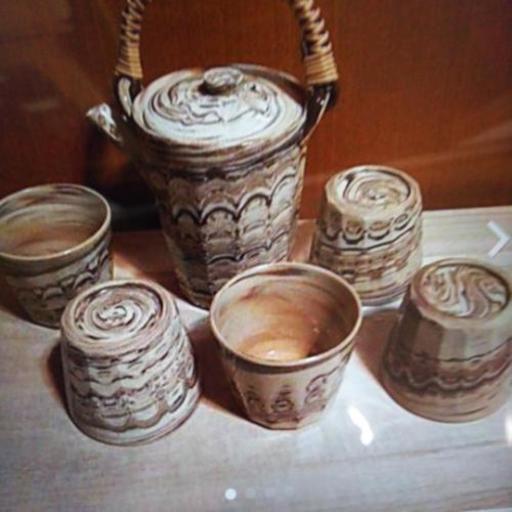 急須と茶碗(五個)