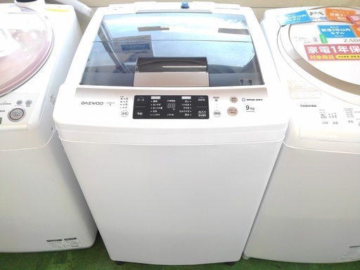 【12ヵ月保証！！】Daewoo 　9.0kg洗濯機　DW-MT90GD　2018年製造