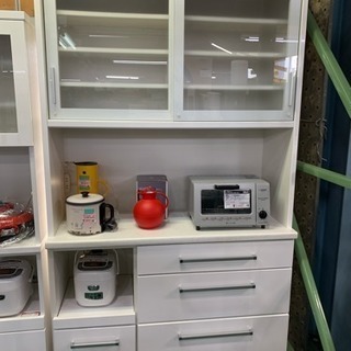 松田家具 食器棚 レンジボード 幅1180 中古
