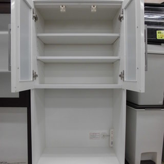レンジボード キッチンボード スリムタイプ 白エナメル 幅60㎝ 美品 