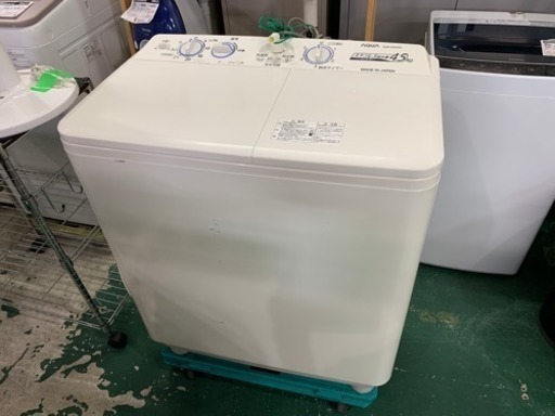 AQUA 二槽式洗濯機 4.5kg 2015年 AQW-N450 中古