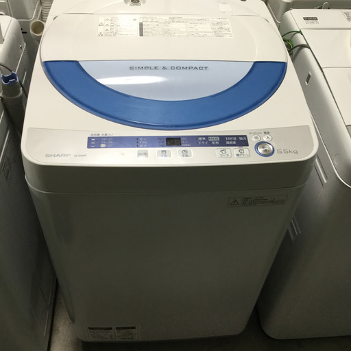 【送料無料・設置無料サービス有り】洗濯機 SHARP ES-GE55P-A 中古