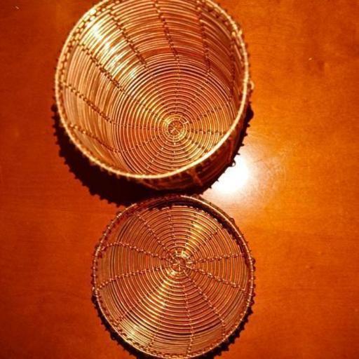 銅線の籠-大 銅線の籠-大