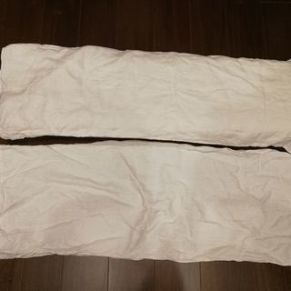 低反発の長い枕 リネンの枕カバー2枚つき 浅草橋