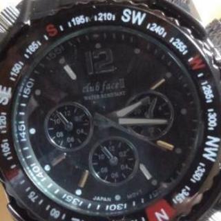club face Ⅱ　black メンズ　メタル　腕時計☆CF-1060　新品未使用