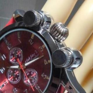 ユニセックス（本革）タイプ clubface腕時計 CF-1063RD 新品