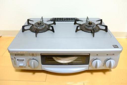 ガスコンロ Rinnai 二口 美品 ‼️