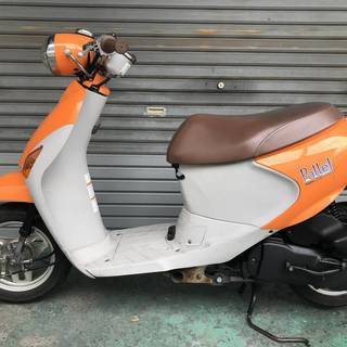 SUZUKI レッツ4オレンジ レッツ 4 パレット オートバイ バイク 車体