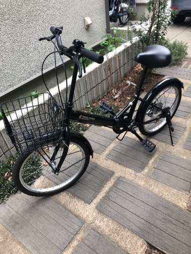 折りたたみ自転車 20インチ シマノ社製6段変速ギア (AJ-08)