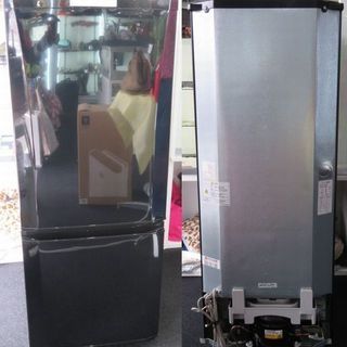 三菱ノンフロン冷凍冷蔵庫2014年製　黒　2ドア