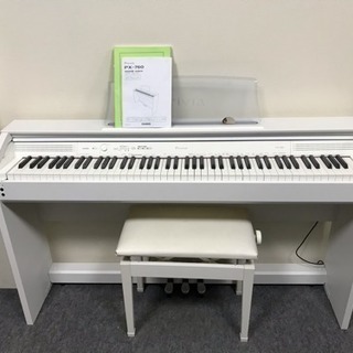 ①【美品】CASIO 電子ピアノ PX-760WH PX-760 | Privia | 電子楽器 | CASIO