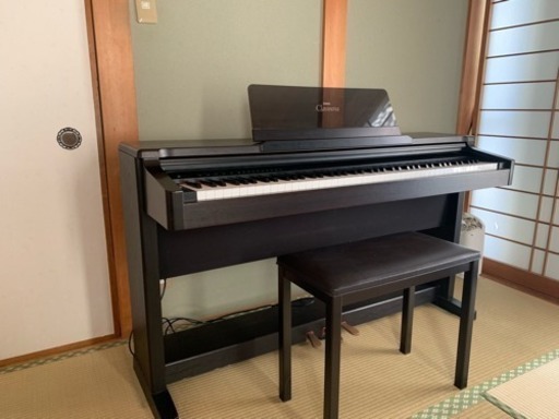 YAMAHA 電子ピアノ Clavinova CLP-124 88鍵盤 スピーカー内蔵 椅子付 クラビノーバ