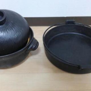 すき焼き鍋➕土鍋セットお譲りします