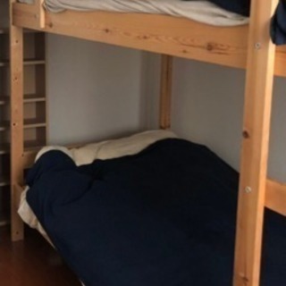 IKEA 木製二段ベッド