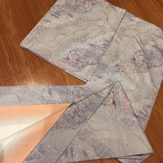 本場大島紬 着物 都喜ヱ門 道長取に鳥 