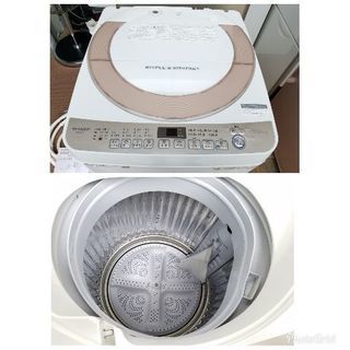 ☆美品☆2018年製 SHARP/シャープ 7.0kg 全自動 洗濯機 ES-