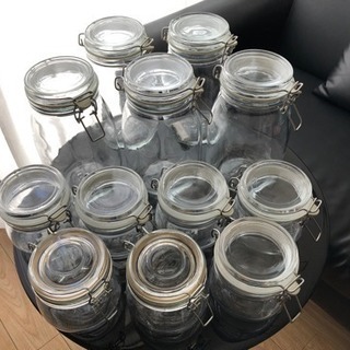 IKEA 【KORKEN コルケン】ガラス保存容器 × 12