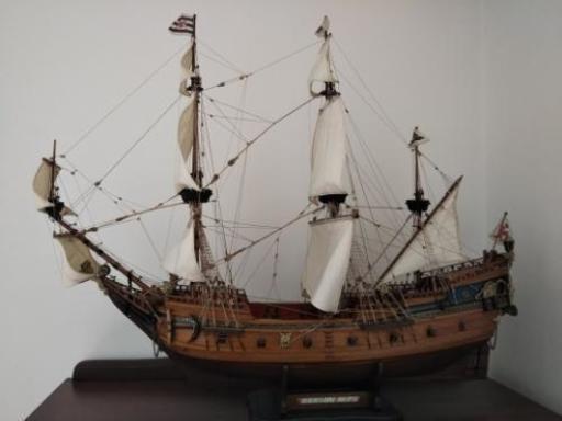 ベルリン号の帆船模型完成品