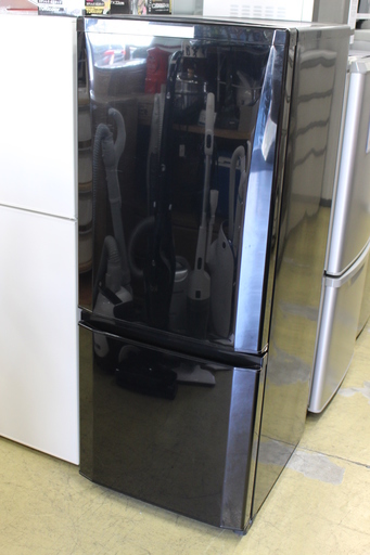 J014)三菱 MITSUBISHI 2ドア 冷凍冷蔵庫 MR-P15A-B 2016年製 146L ブラック