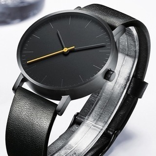 新品 メンズ腕時計 シンプル 防水 合わせやすい ブラック 60...