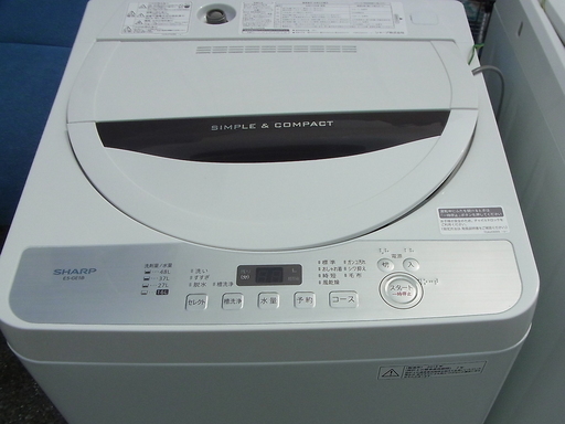 2018年製 5.5kg 洗濯機 シャープ ES-GE5B 掃除済 新生活に！ | www