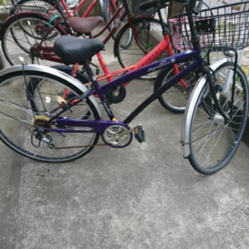 27インチ　オートライト 6段  自転車