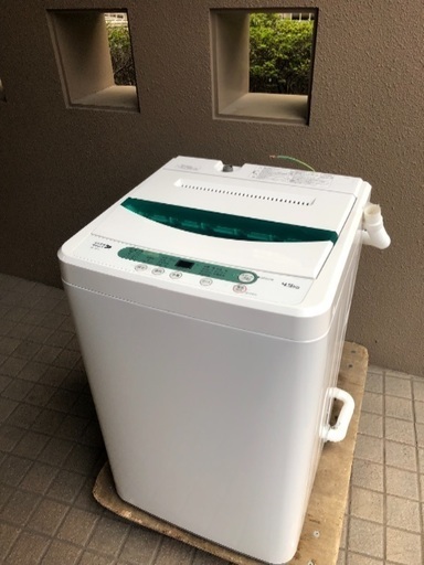 【受付中】送料無料 使用浅い2017年製 極美品 YAMADA 4.5kg 忙しい朝にも便利!! 約34分で洗濯できる ステンレス槽 全自動洗濯機 YWM-T45A1 4.5kg  家電家具多数出品中 出品リストよりご覧ください