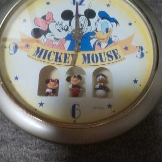 ミッキーマウス掛け時計中古最終値下げ