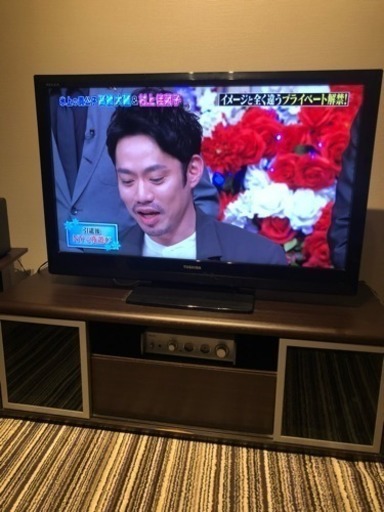 テレビ・テレビボードセット 40インチ東芝2012年製 regza