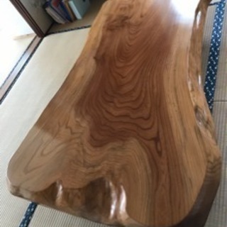 ケヤキテーブル    重厚感おまけ付き     大幅値下げ