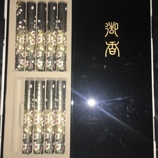 [値下げ]宇野千代のお線香 特選淡墨の桜 漆箱 短9入