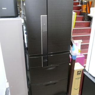 札幌 更に値下げ！大容量 605L 2013年製 三菱 6ドア冷蔵庫 MR-JX61X-RW