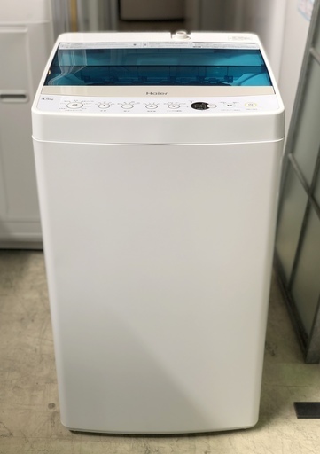 大幅値下げキャンペーン中♪安心の一年保証《しわケア脱水》2018年製 Haier/ハイアール■JW-C45A ホワイト 全自動洗濯機 4.5kg 一人暮らし 新生活