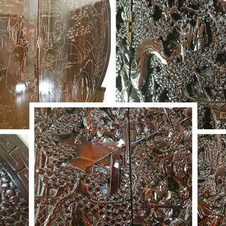 Ｚ29　「木製 4枚屏風」