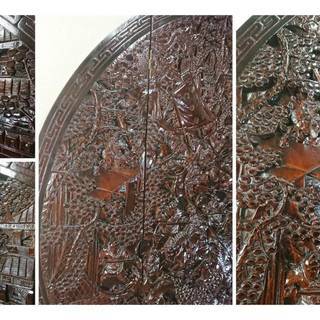 Ｚ29　「木製 4枚屏風」