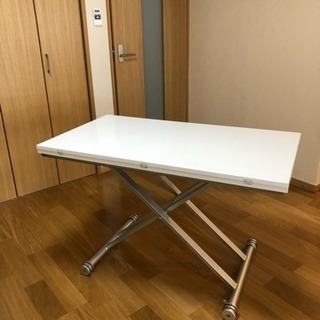 取引終了※ ディノス 7万 伸張ダイニングテーブル 高さ調整可能 ...